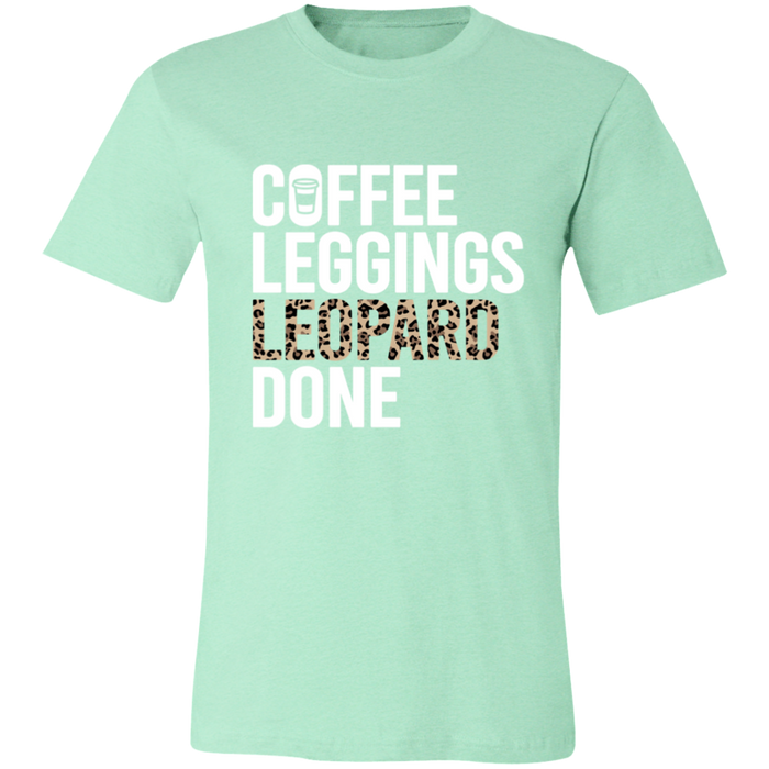 Coffee Leopard Leggings Done T-Shirt