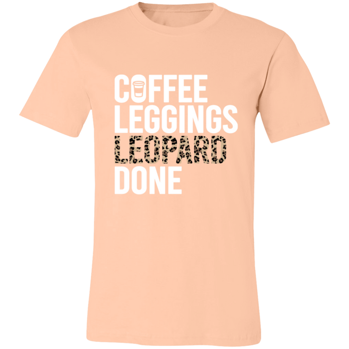 Coffee Leopard Leggings Done T-Shirt
