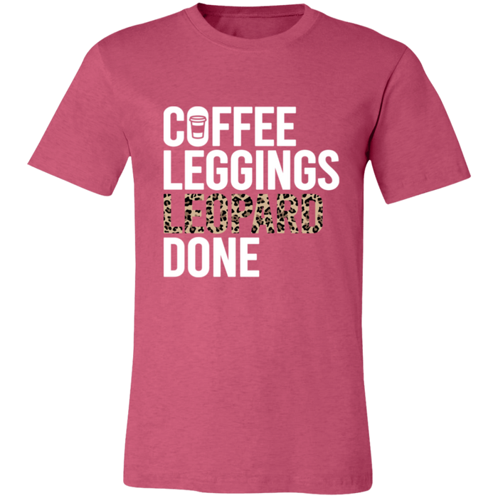 Coffee Leopard Leggings Done T-Shirt