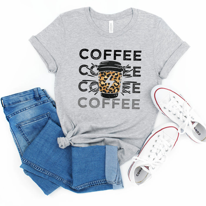 Coffee Lightning Bolt T-Shirt
