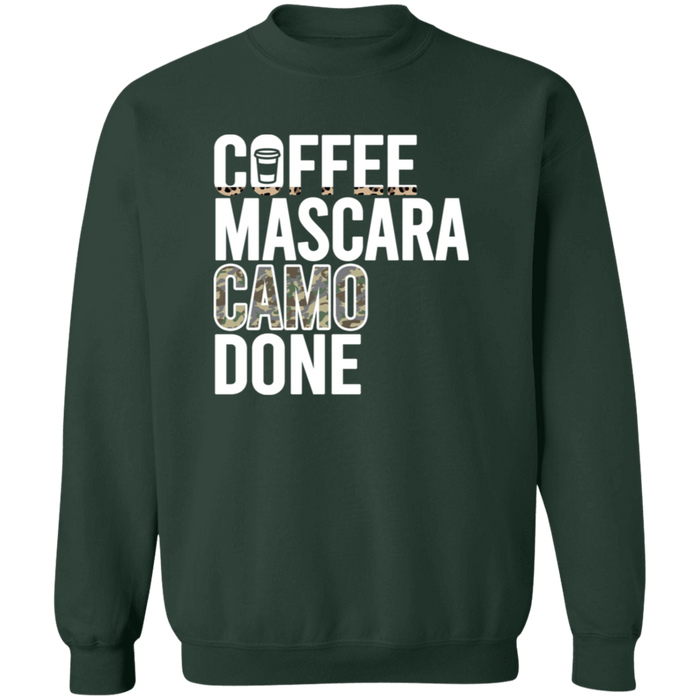 Coffee Mascara Camo Done Sweatshirt
