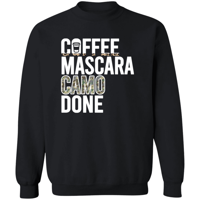 Coffee Mascara Camo Done Sweatshirt