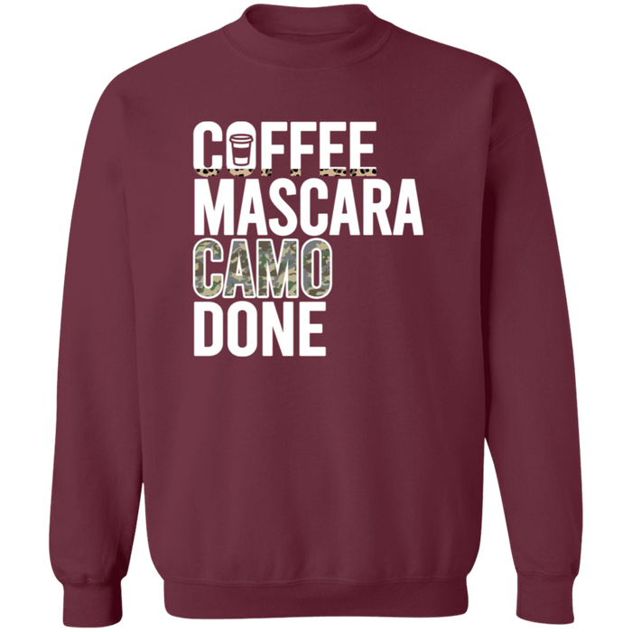 Coffee Mascara Camo Done Sweatshirt