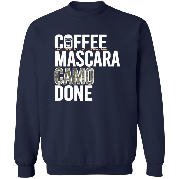 Coffee Mascara Camo Done Sweatshirt