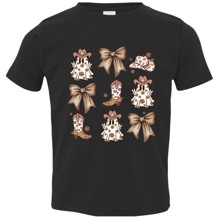 Cowgirl Ghost Bow Toddler T-Shirt