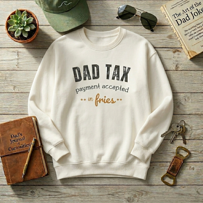 Dad Tax Payment Accepted In Fries Sweatshirt