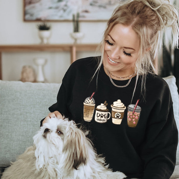 Dog Mom Coffee Lover Sweatshirt