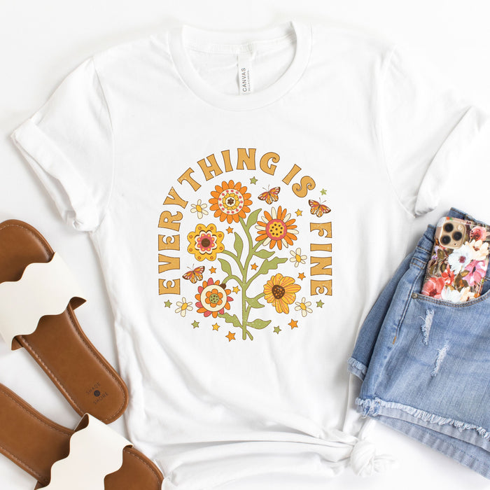 Everything is Fine Floral T-Shirt
