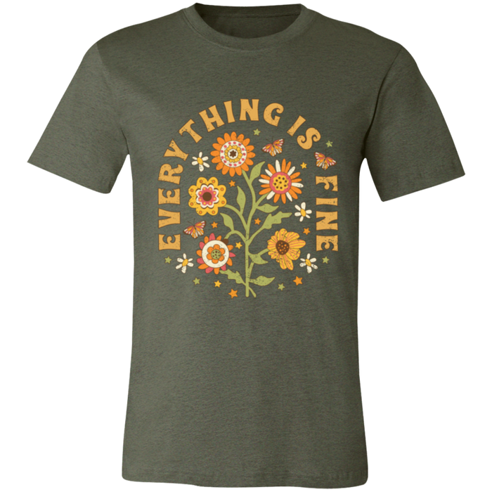 Everything is Fine Floral T-Shirt