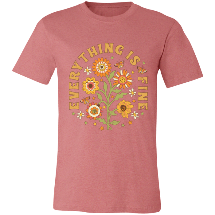 Everything is Fine Floral T-Shirt