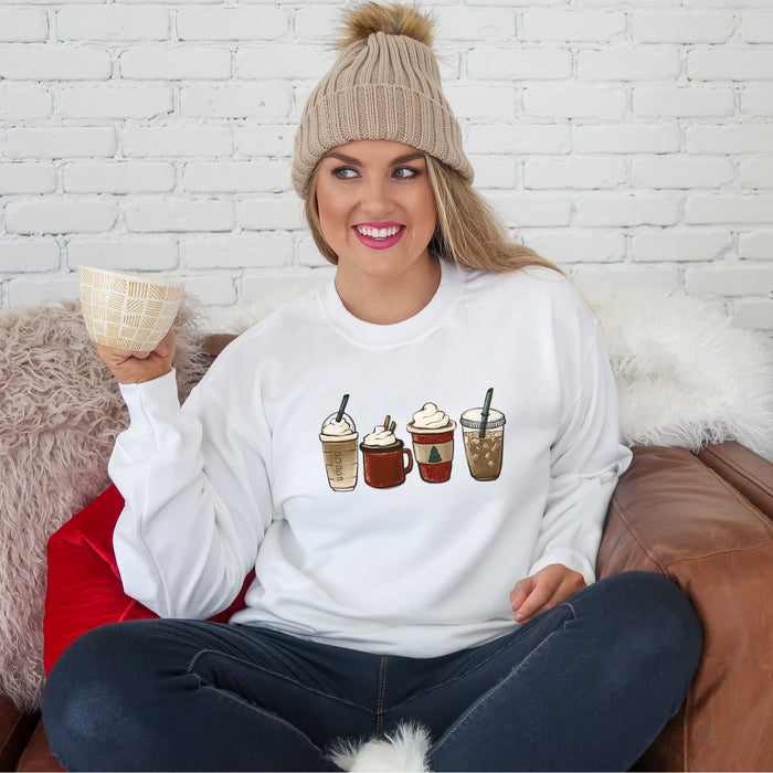 Festive Drinks Crewneck Sweatshirt