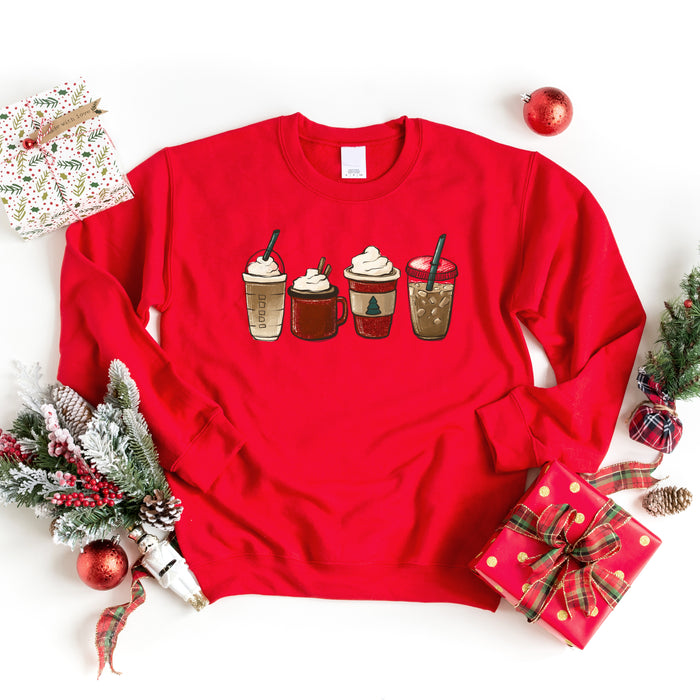 Festive Drinks Crewneck Sweatshirt