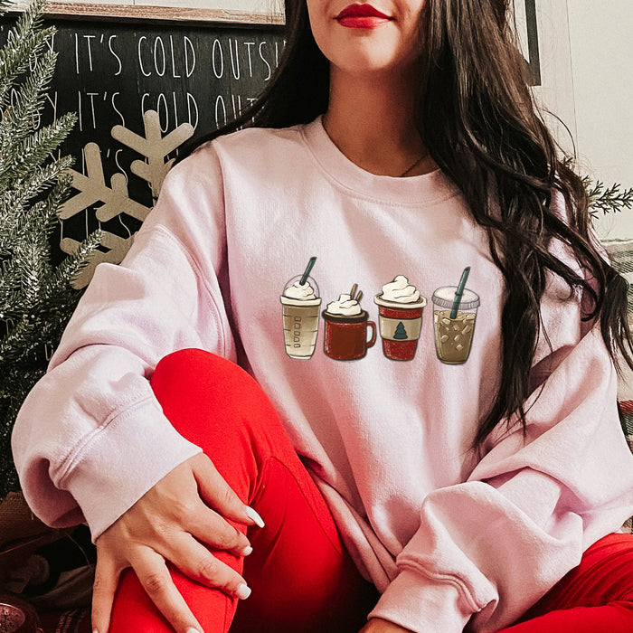 Festive Drinks Crewneck Sweatshirt