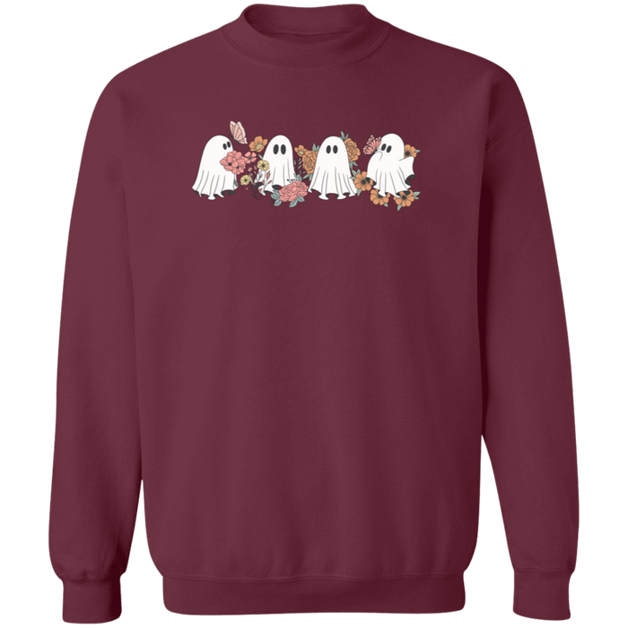 Four Ghosts and Flowers Sweatshirt
