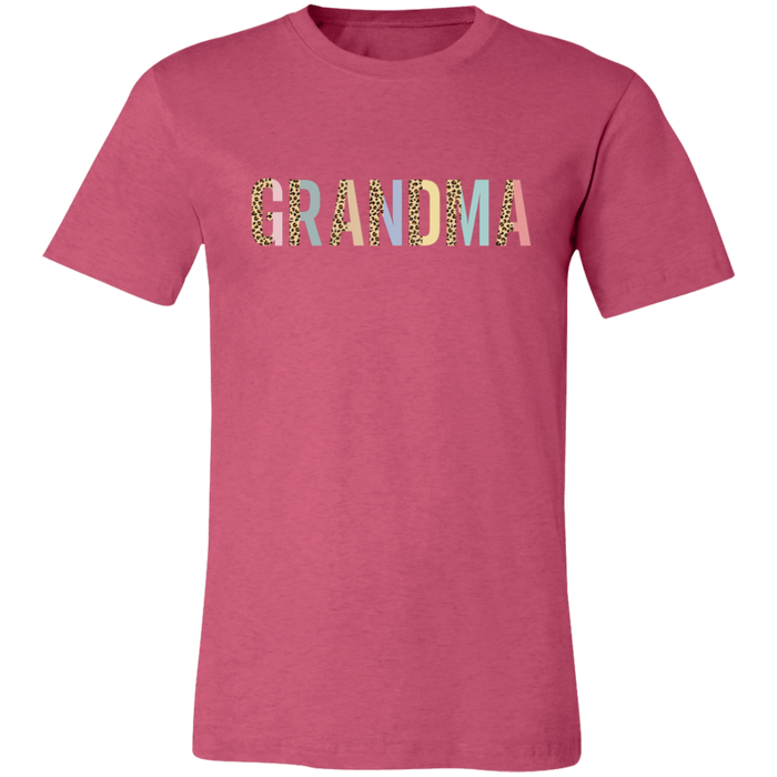 Grandma Leopard and Pastel Color Block T-Shirt