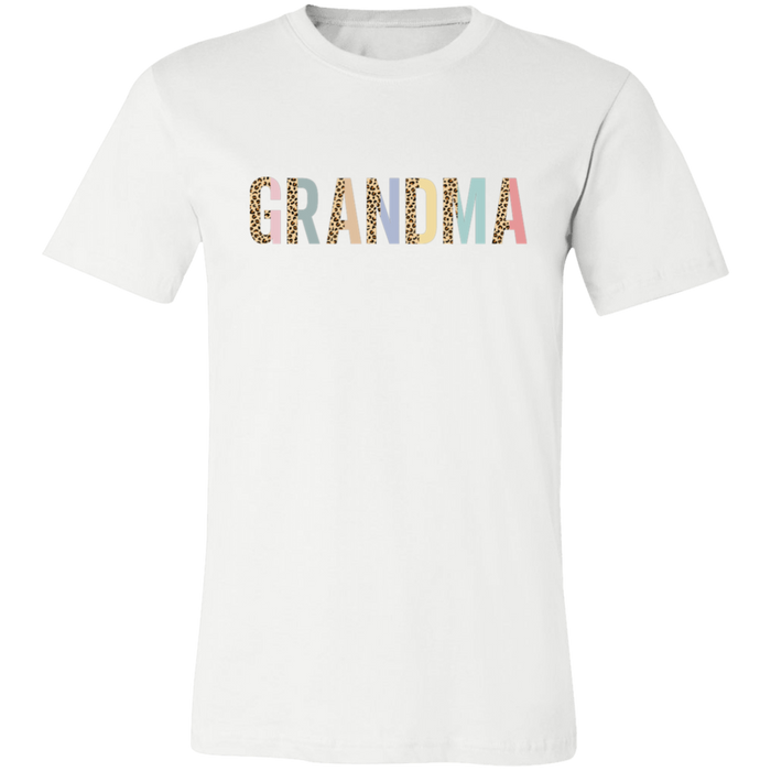 Grandma Leopard and Pastel Color Block T-Shirt