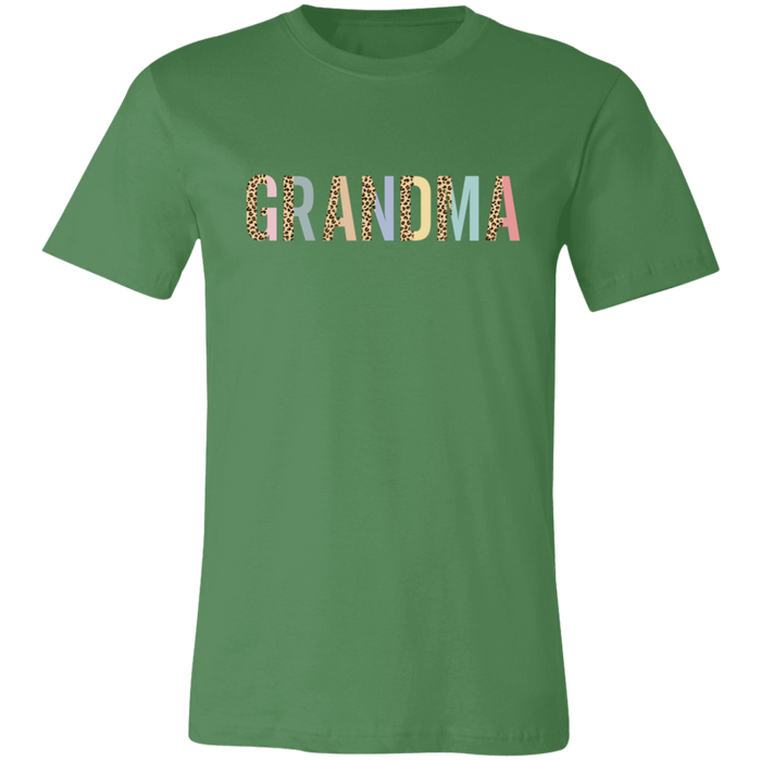 Grandma Leopard and Pastel Color Block T-Shirt