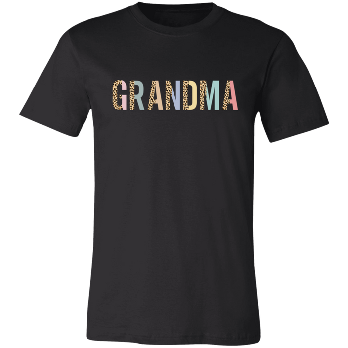 Grandma Leopard and Pastel Color Block T-Shirt