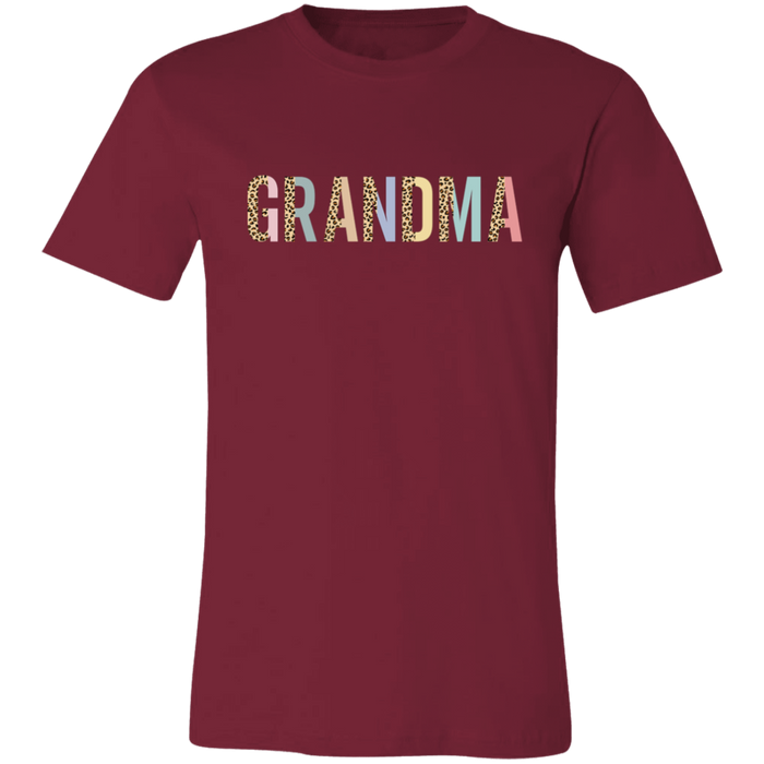 Grandma Leopard and Pastel Color Block T-Shirt