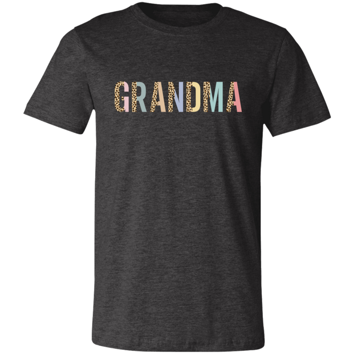Grandma Leopard and Pastel Color Block T-Shirt