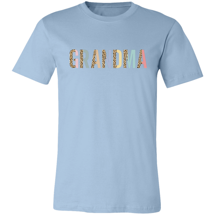 Grandma Leopard and Pastel Color Block T-Shirt