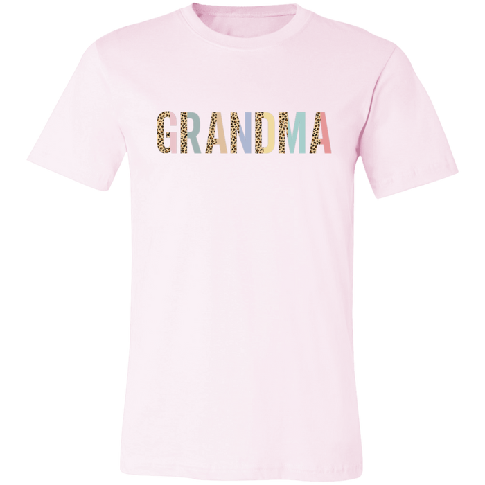 Grandma Leopard and Pastel Color Block T-Shirt
