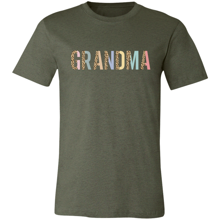 Grandma Leopard and Pastel Color Block T-Shirt