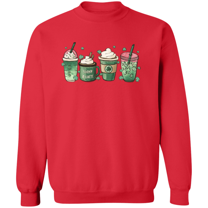 Green Shamrocks Drinks Sweatshirt