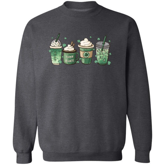 Green Shamrocks Drinks Sweatshirt