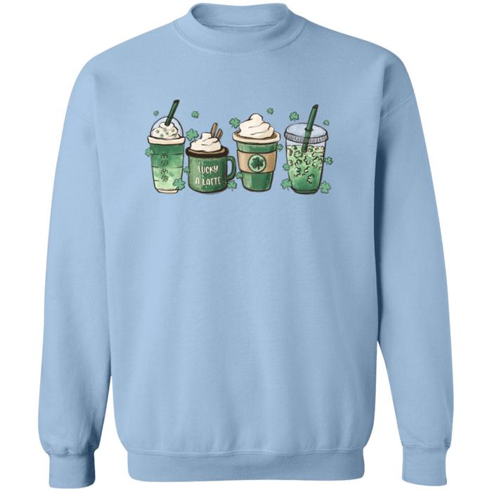 Green Shamrocks Drinks Sweatshirt