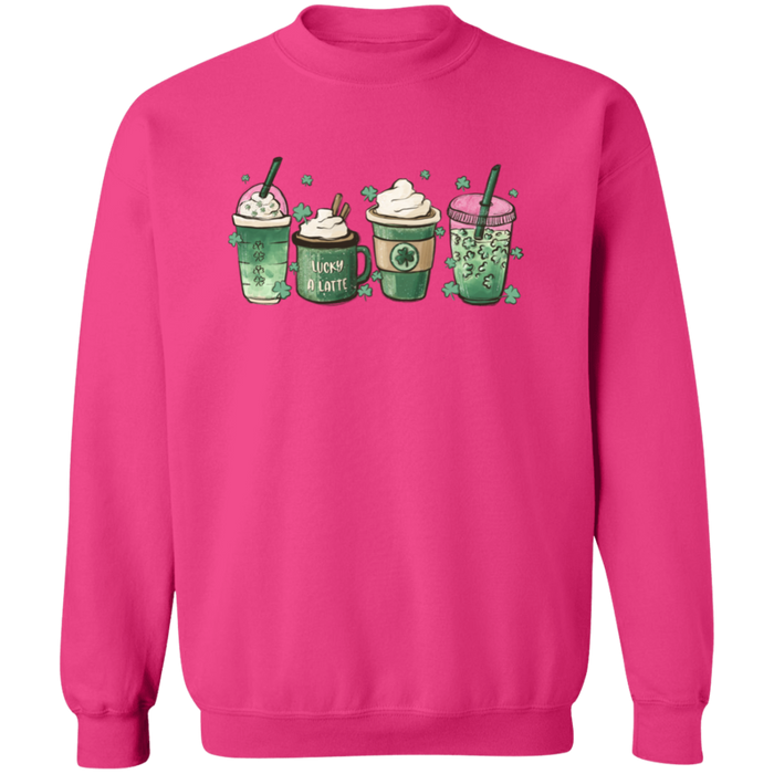 Green Shamrocks Drinks Sweatshirt