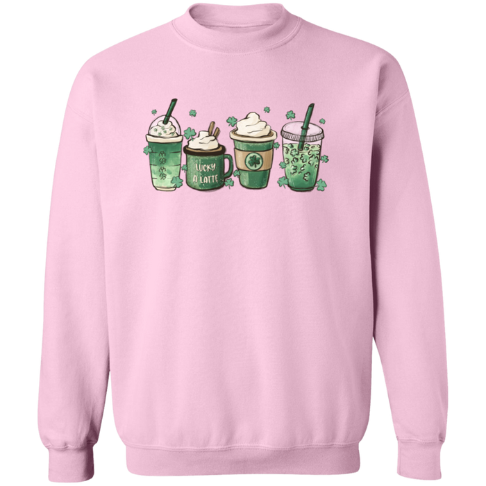 Green Shamrocks Drinks Sweatshirt