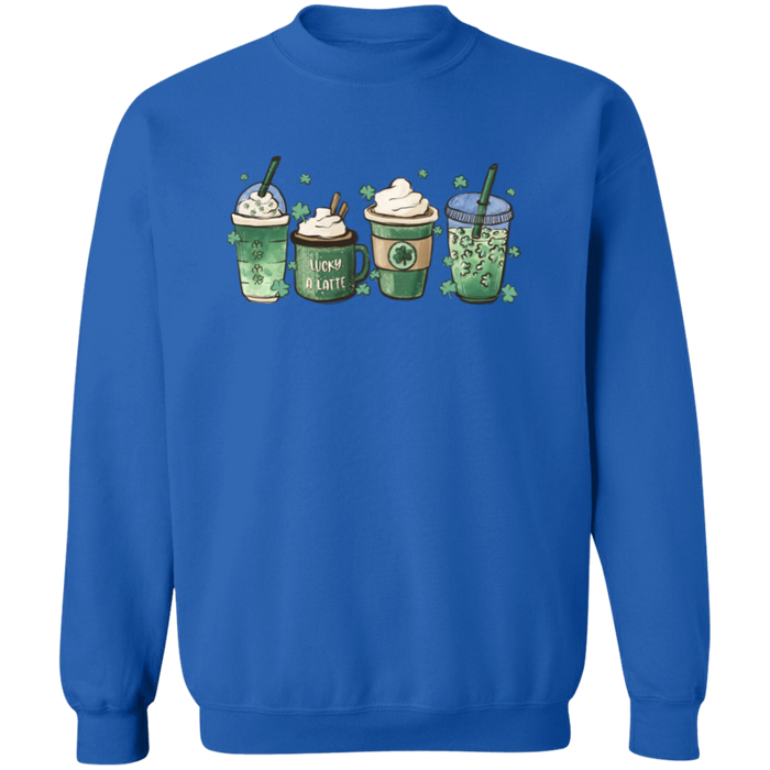 Green Shamrocks Drinks Sweatshirt