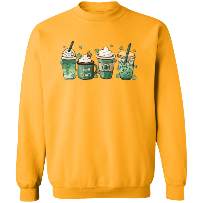 Green Shamrocks Drinks Sweatshirt