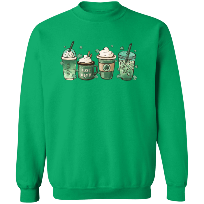 Green Shamrocks Drinks Sweatshirt