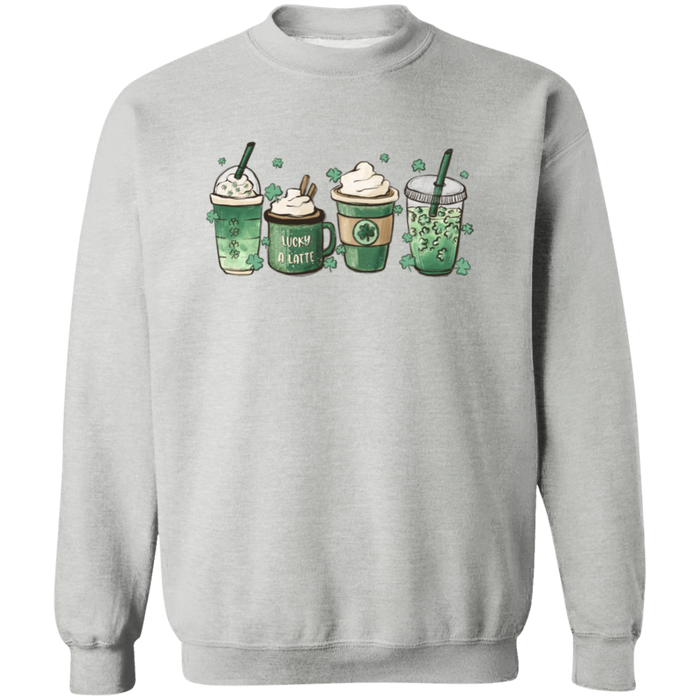 Green Shamrocks Drinks Sweatshirt