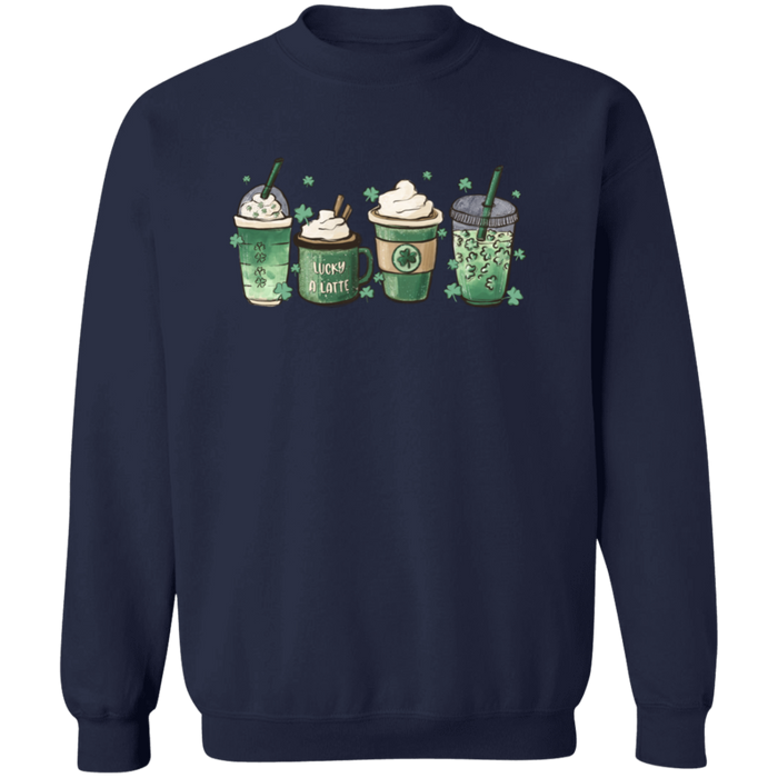 Green Shamrocks Drinks Sweatshirt