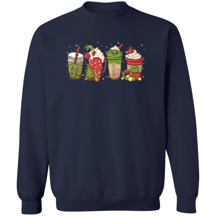 Grinch Cups Sweatshirt