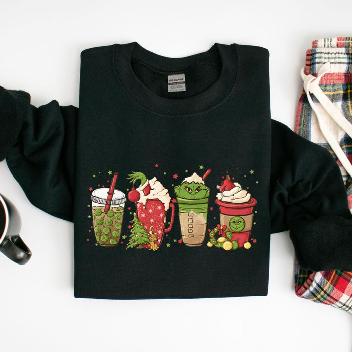 Grinch Cups Sweatshirt