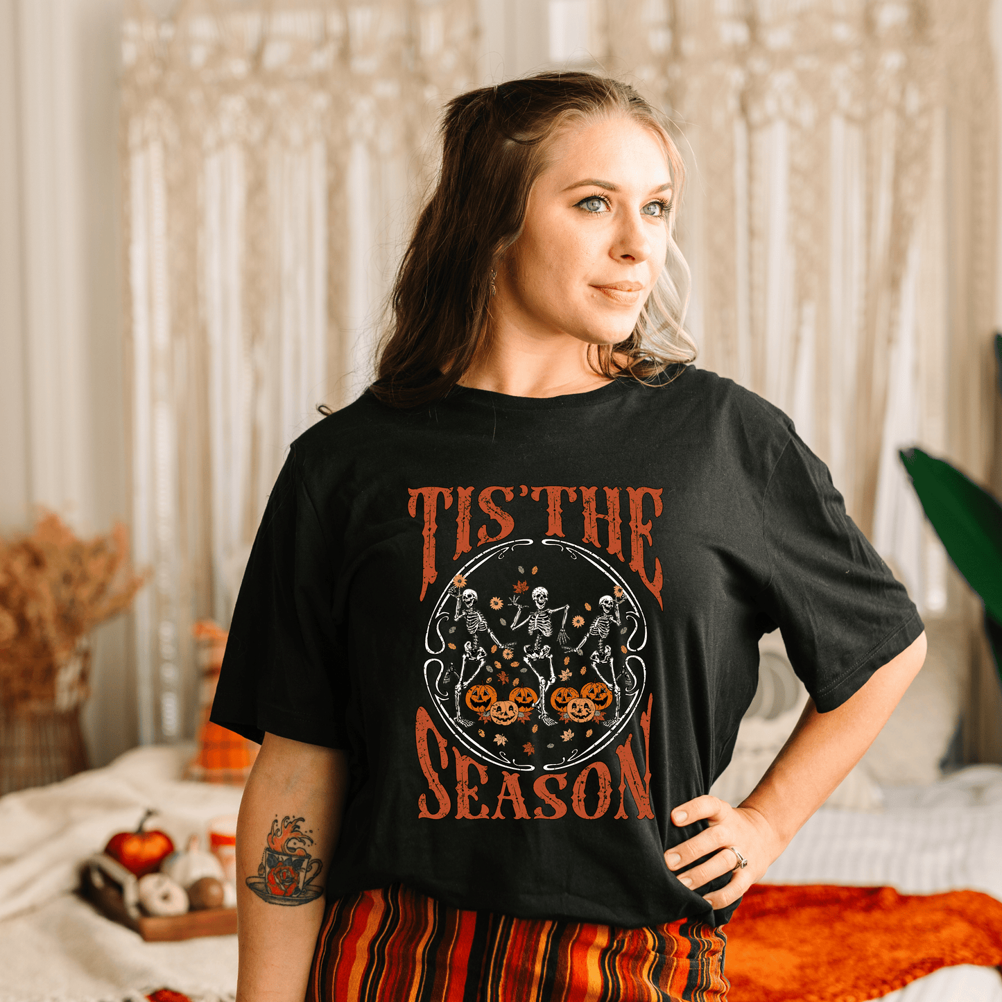 Tis' The Season Dancing Skeletons T-Shirt