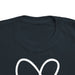 Heart Outline Matching T-Shirt Set (Black) — matching set