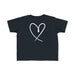Heart Outline Matching T-Shirt Set (Black) — matching set