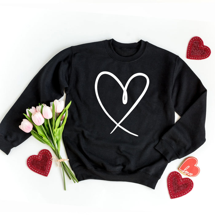 Heart Outline Sweatshirt