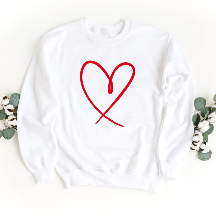 Heart Outline Sweatshirt