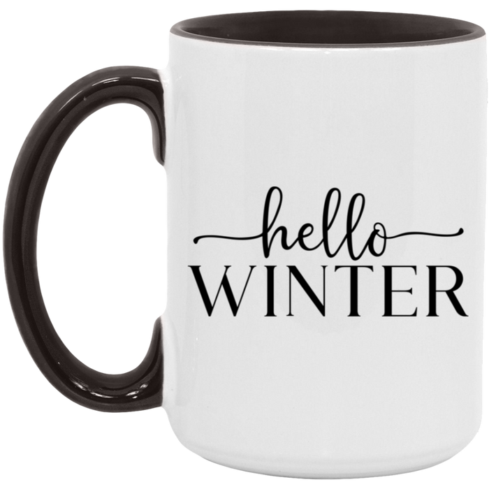 Hello Winter 15 oz Coffee Mug