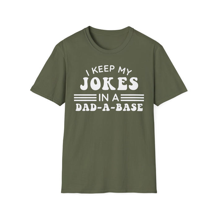 I Keep My Jokes In A Dad A Base T-shirt — graphic t-shirt