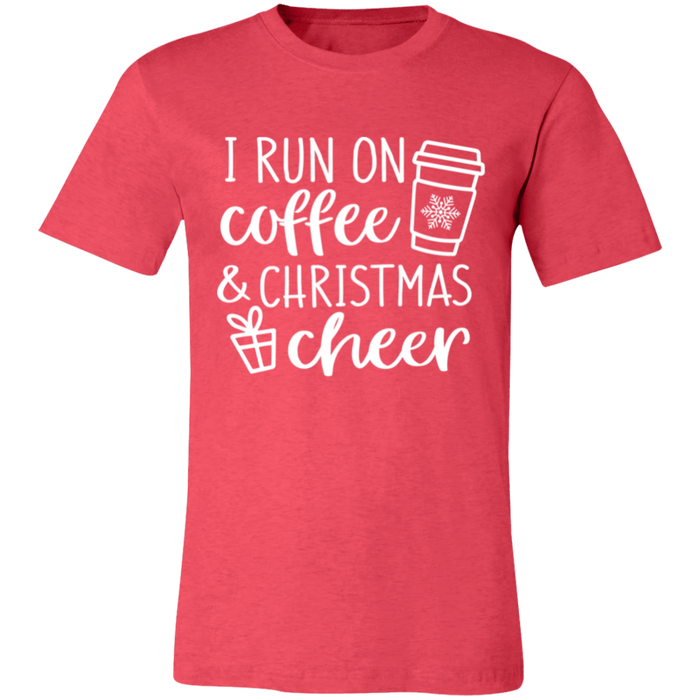 I Run On Coffee and Christmas Cheer T-Shirt