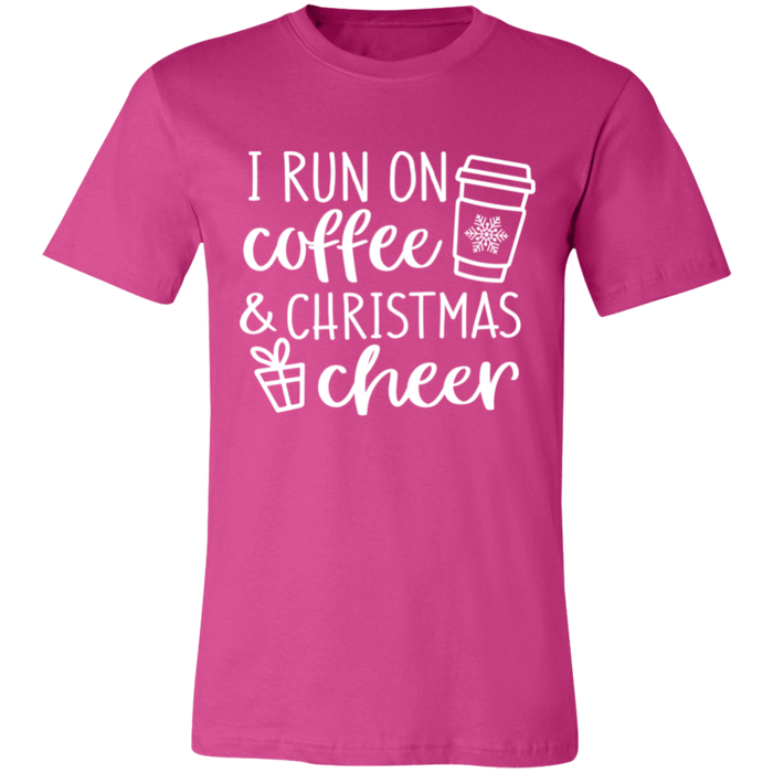 I Run On Coffee and Christmas Cheer T-Shirt