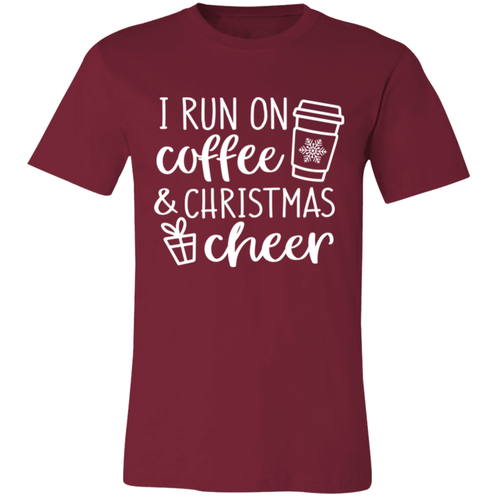 I Run On Coffee and Christmas Cheer T-Shirt