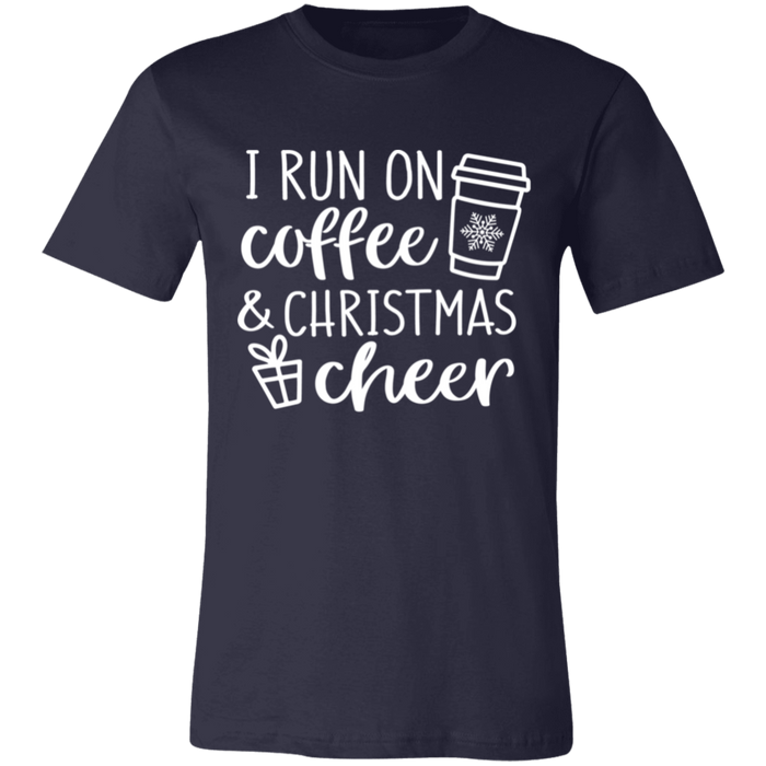 I Run On Coffee and Christmas Cheer T-Shirt